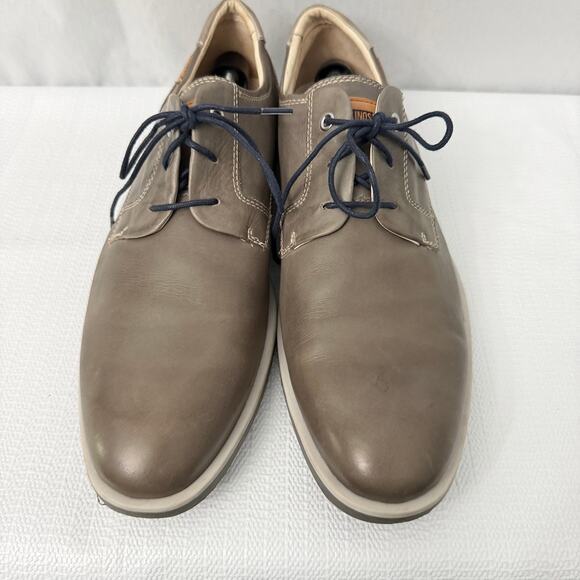 Pikolinos Shoes Mens Size 12 Gray Leather Oxford Lace Up Casual 46 main image 5